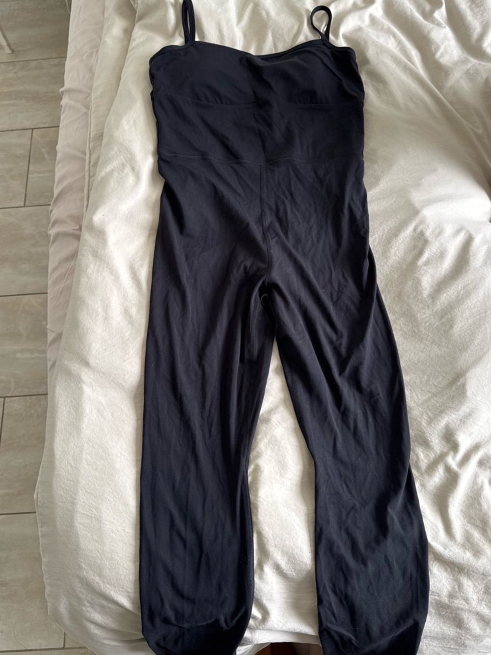 NWT all in motion Black Slim Spaghetti-Strap Jumpsuit